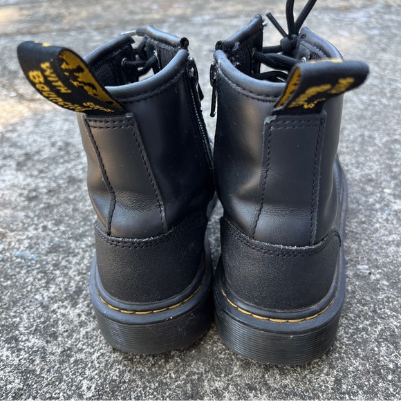 Doc Martens Youth 1460 Overlay Leather Boots - Size 2 - Picture 6 of 9